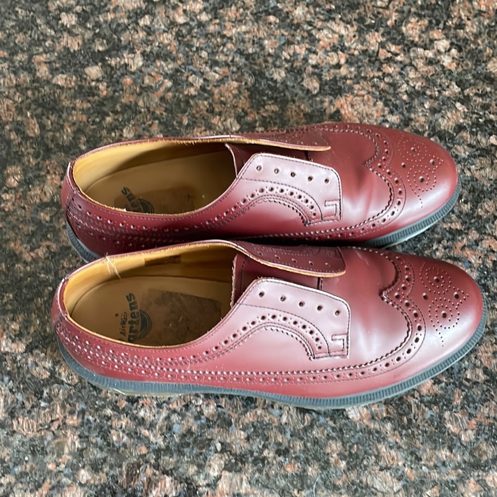 Cherry red brogue dr martens